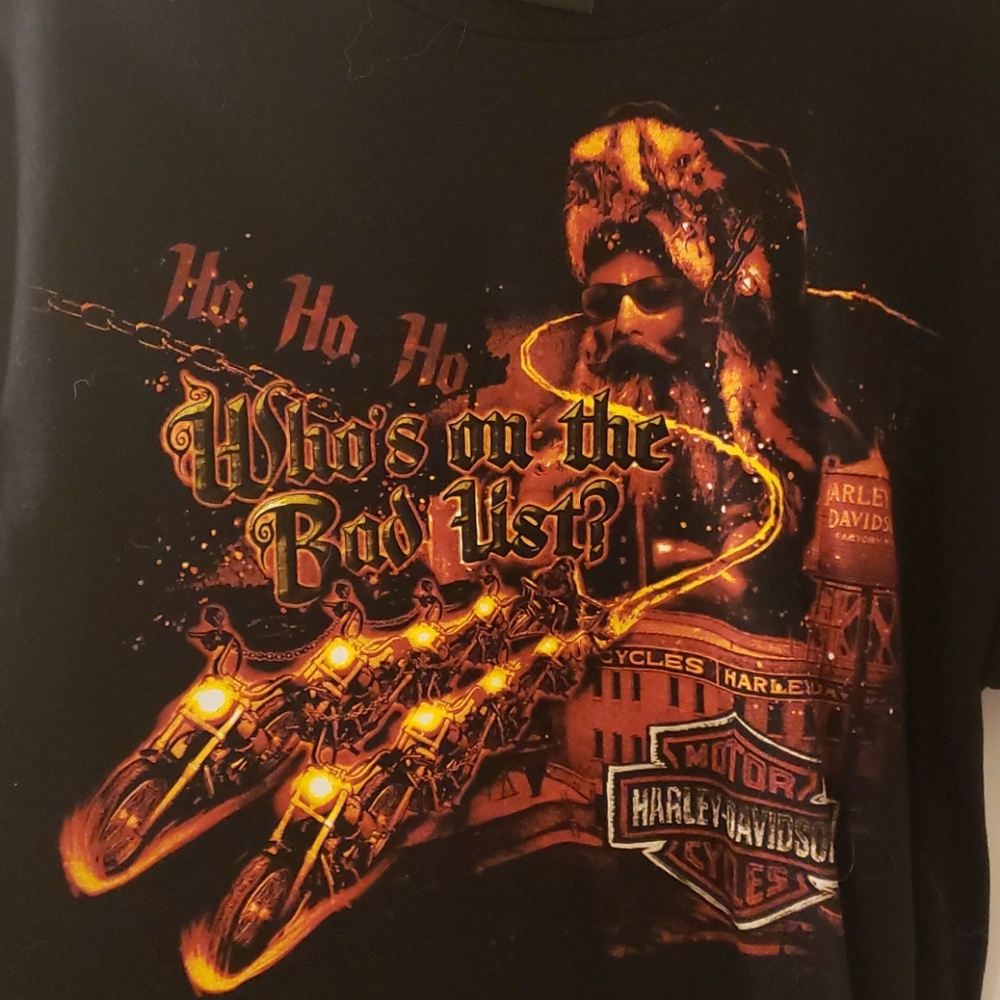 Harley Davidson Christmas tshirt